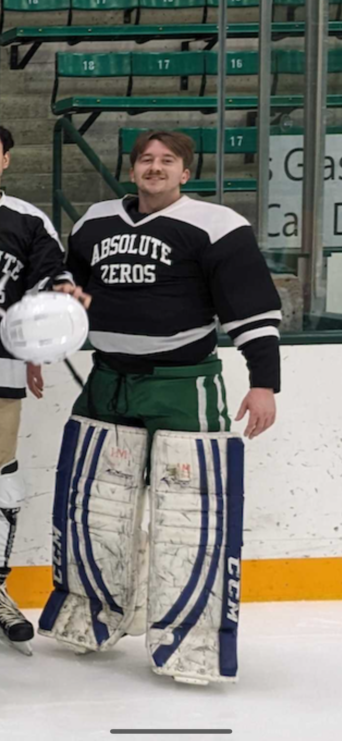 Me playing hockey